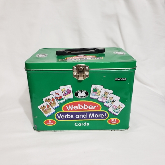 Webber Verbs & More Speech Language Pathology Therapy Cards Game Set & Storage - Picture 2 of 8